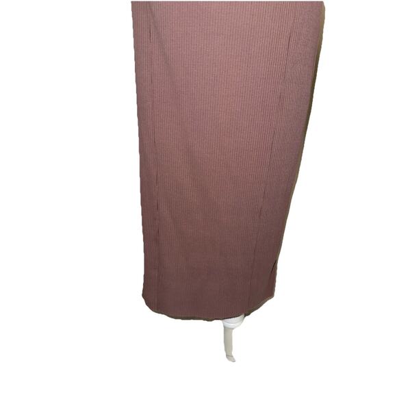 ASOS DESIGN Tall One Shoulder Long Sleeve Rib Midi Dress Size US 16 - Picture 9 of 11